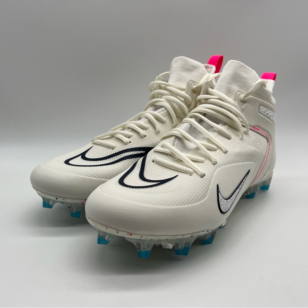 Nike Alpha Huarache 8 Elite LAX Lacrosse Cleats Sail Pink